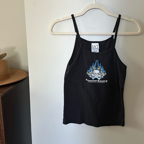 Black American Racing Tank Top - Picture 1 of 3